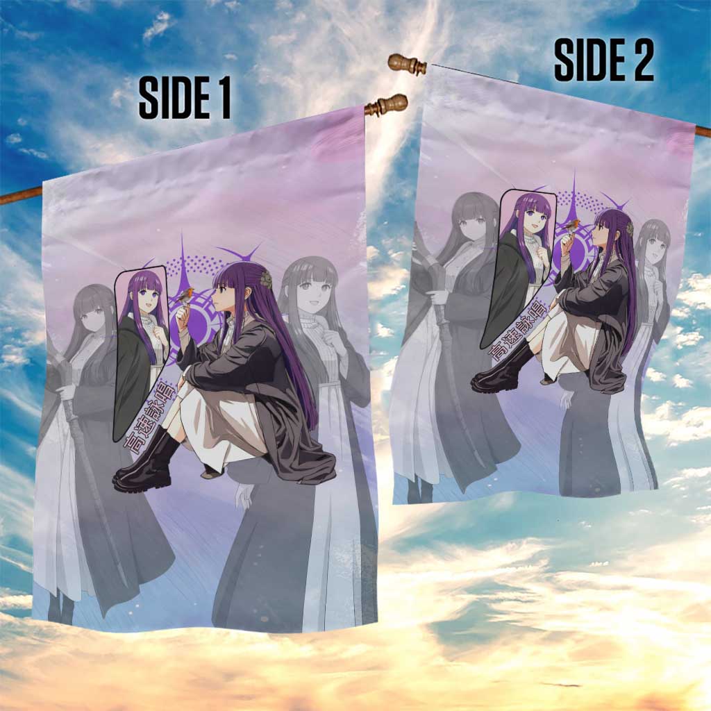 Fern Frieren Beyond Journey’s End Garden Flag Anime Pastel Aesthetic