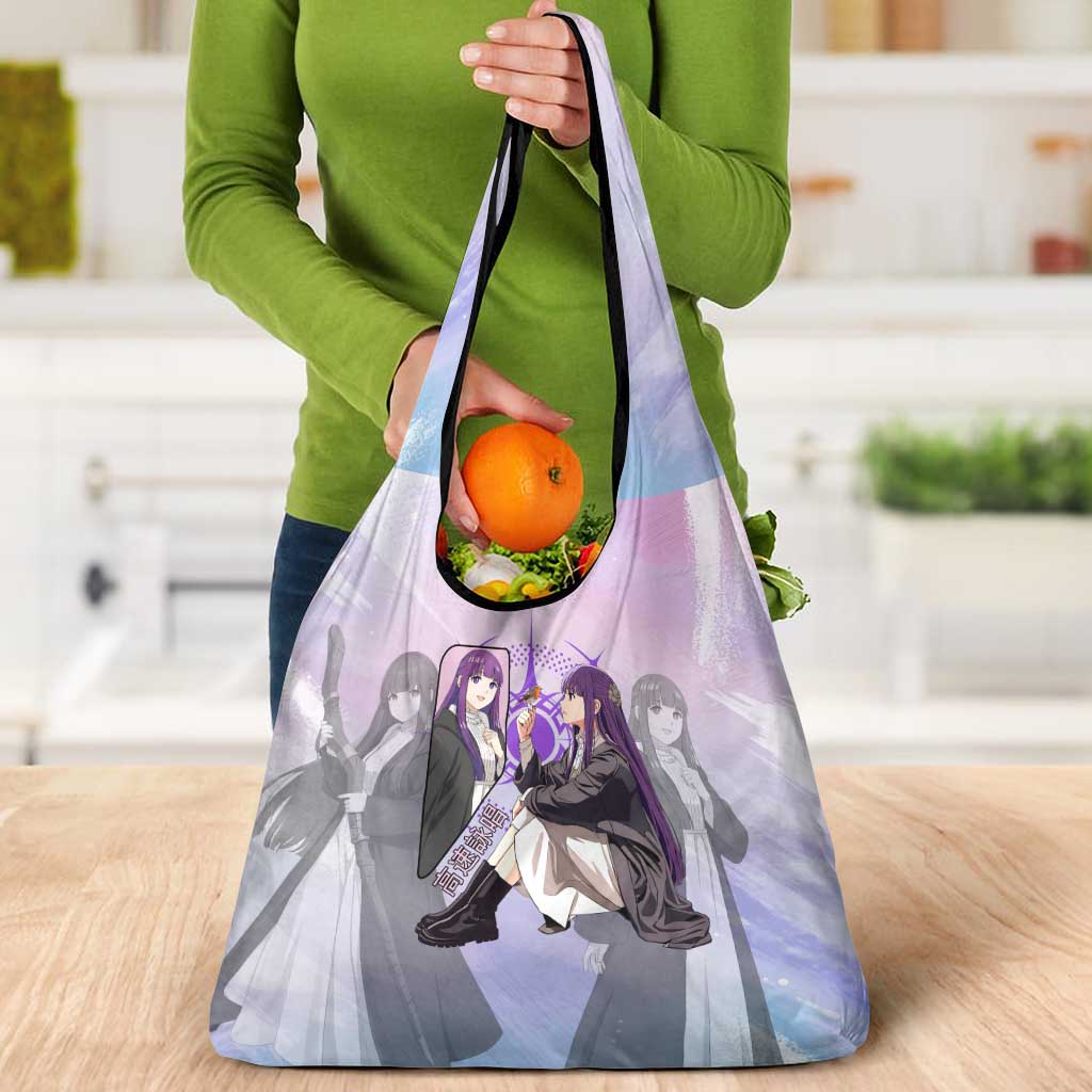 Fern Frieren Beyond Journey’s End Grocery Bag Anime Pastel Aesthetic