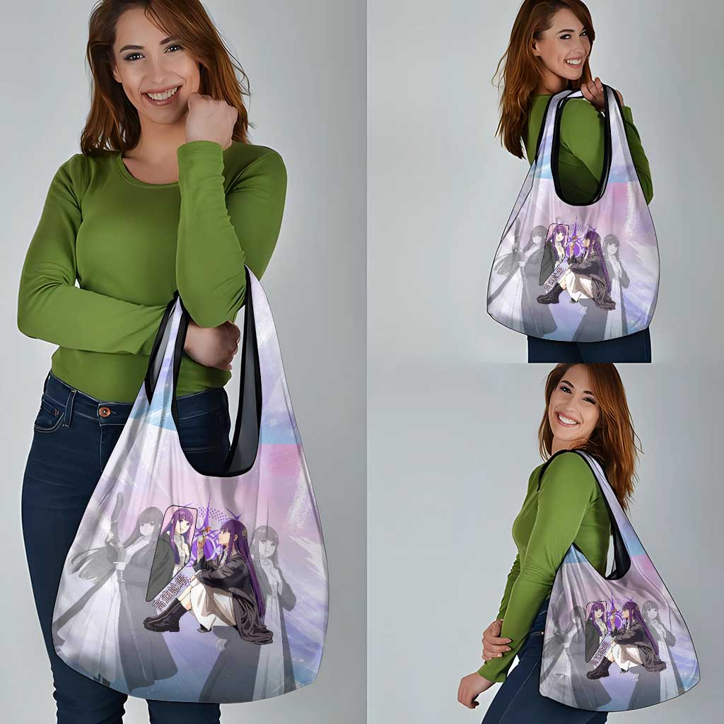 Fern Frieren Beyond Journey’s End Grocery Bag Anime Pastel Aesthetic