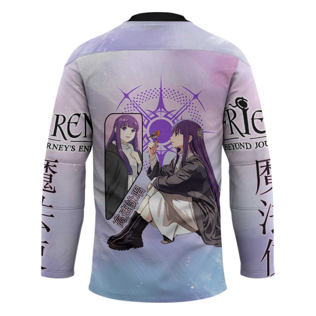 Fern Frieren Beyond Journey’s End Hockey Jersey Anime Pastel Aesthetic