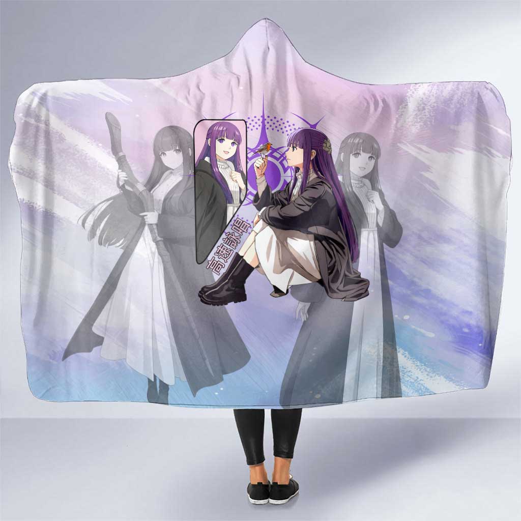 Fern Frieren Beyond Journey’s End Hooded Blanket Anime Pastel Aesthetic