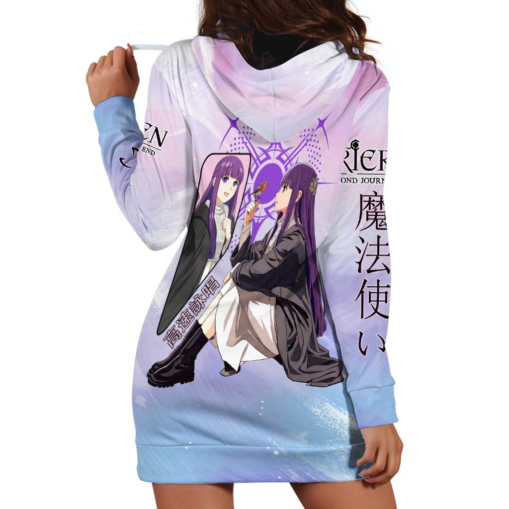Fern Frieren Beyond Journey’s End Hoodie Dress Anime Pastel Aesthetic