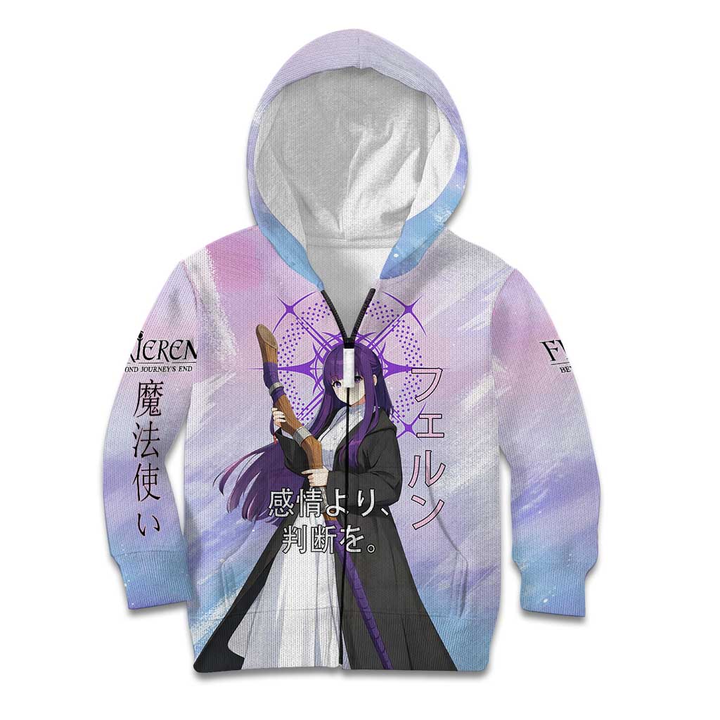 Fern Frieren Beyond Journey’s End Kid Hoodie Anime Pastel Aesthetic