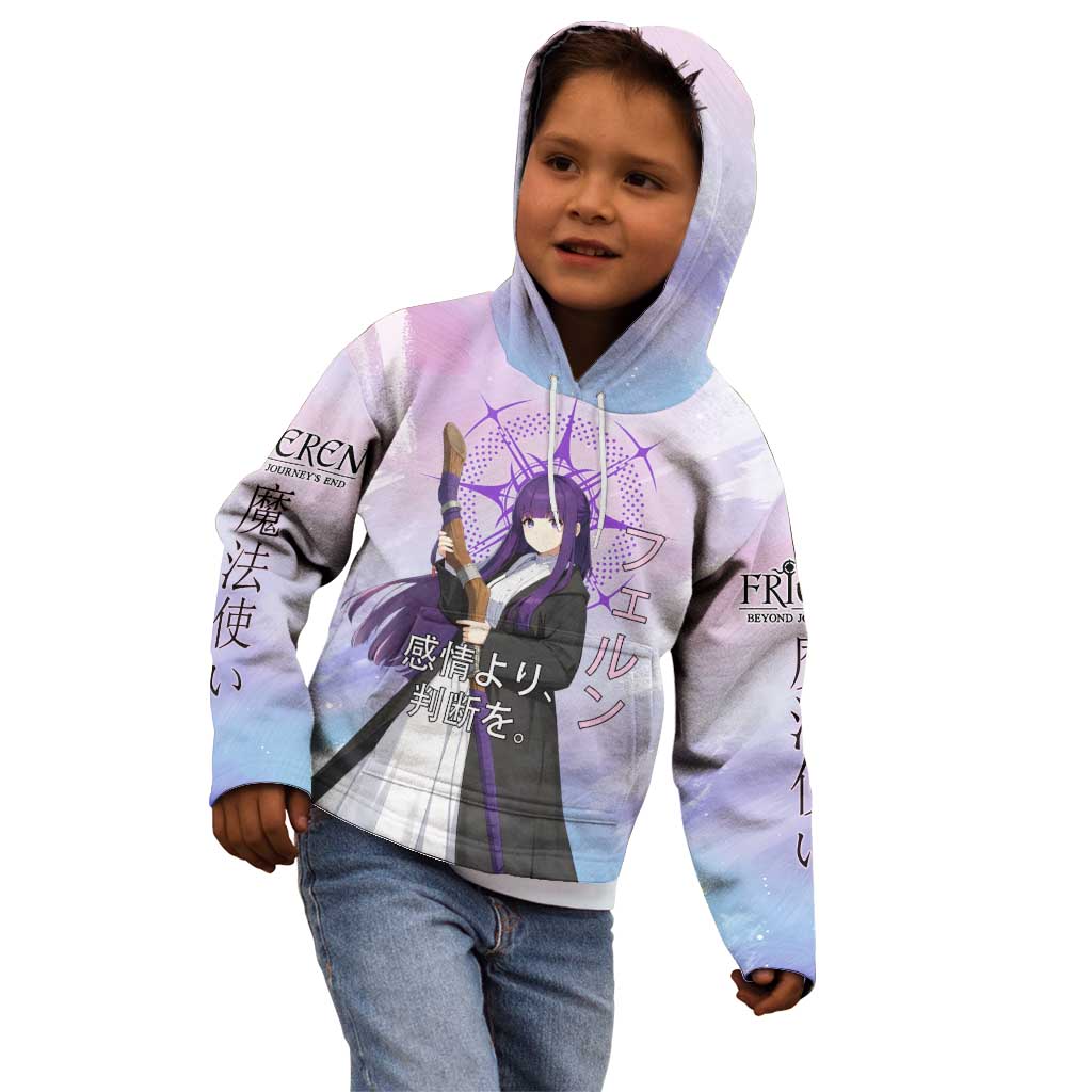 Fern Frieren Beyond Journey’s End Kid Hoodie Anime Pastel Aesthetic