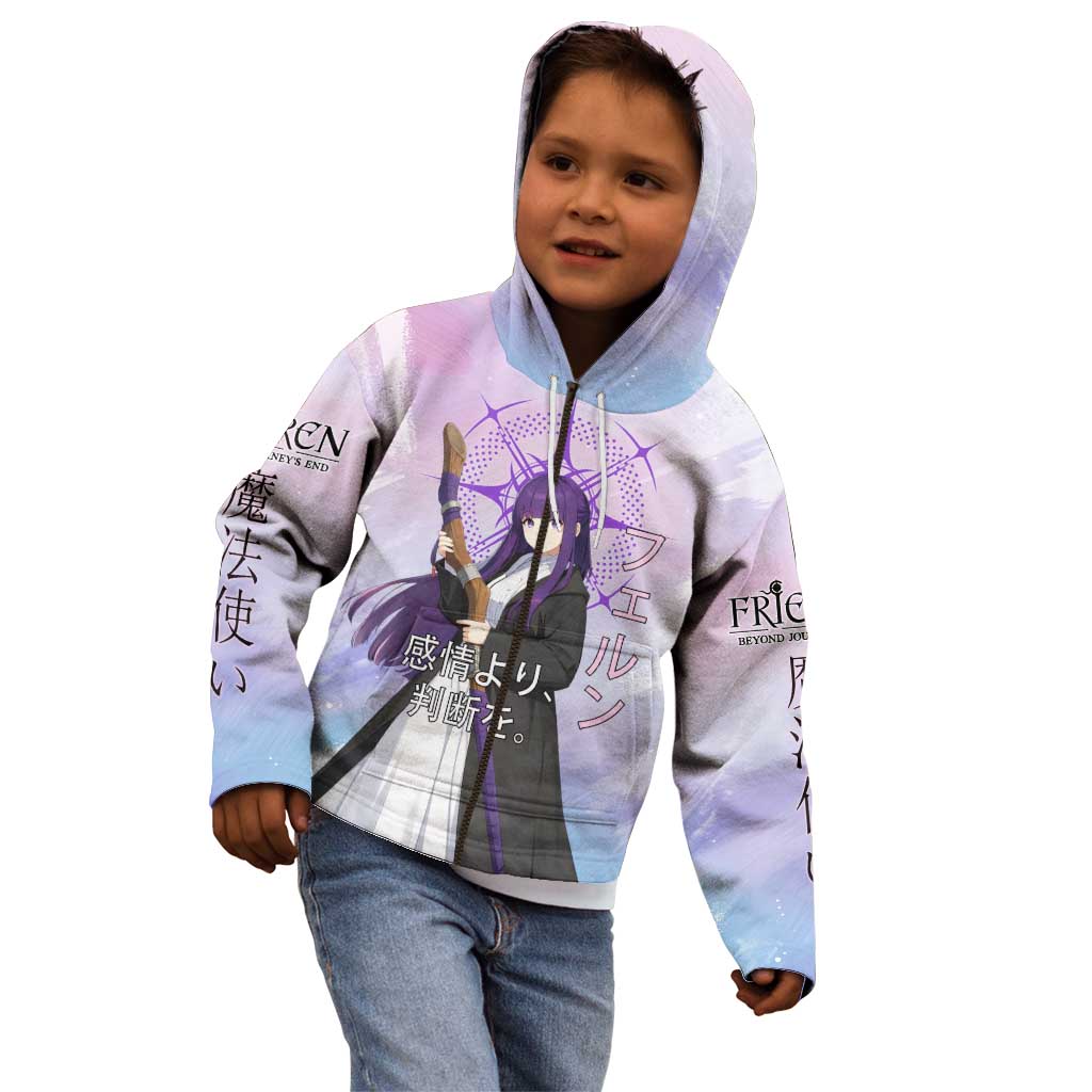Fern Frieren Beyond Journey’s End Kid Hoodie Anime Pastel Aesthetic