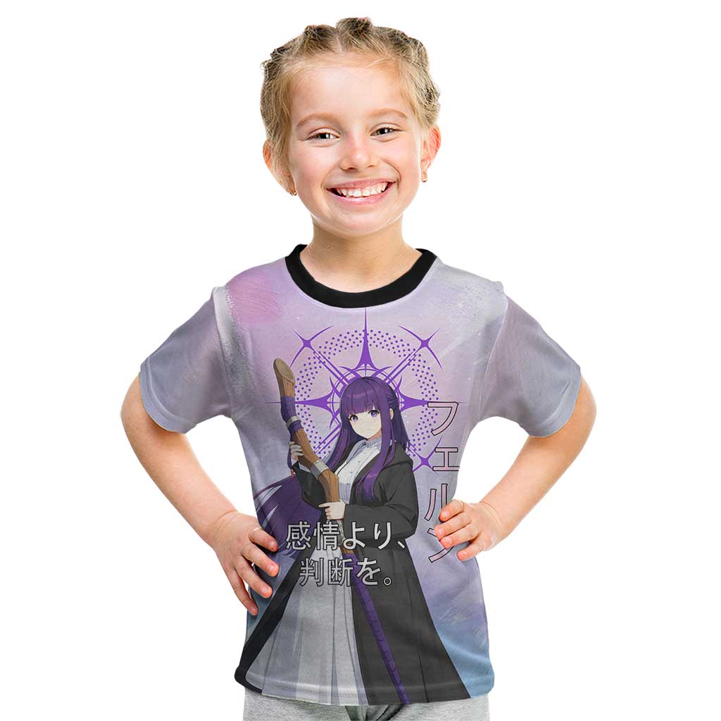 Fern Frieren Beyond Journey’s End Kid T Shirt Anime Pastel Aesthetic