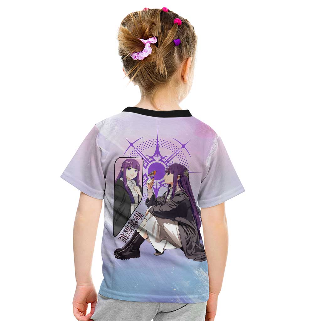 Fern Frieren Beyond Journey’s End Kid T Shirt Anime Pastel Aesthetic