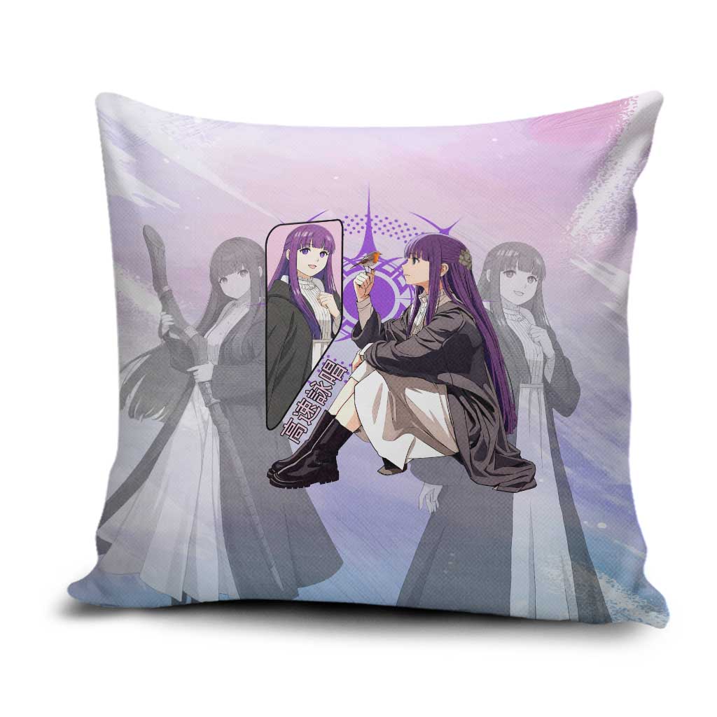 Fern Frieren Beyond Journey’s End Pillow Cover Anime Pastel Aesthetic