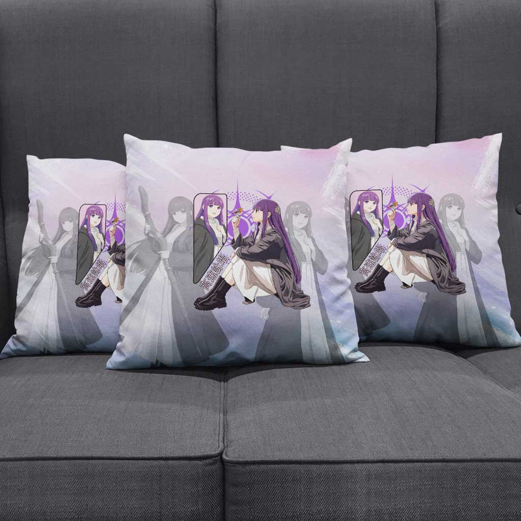 Fern Frieren Beyond Journey’s End Pillow Cover Anime Pastel Aesthetic