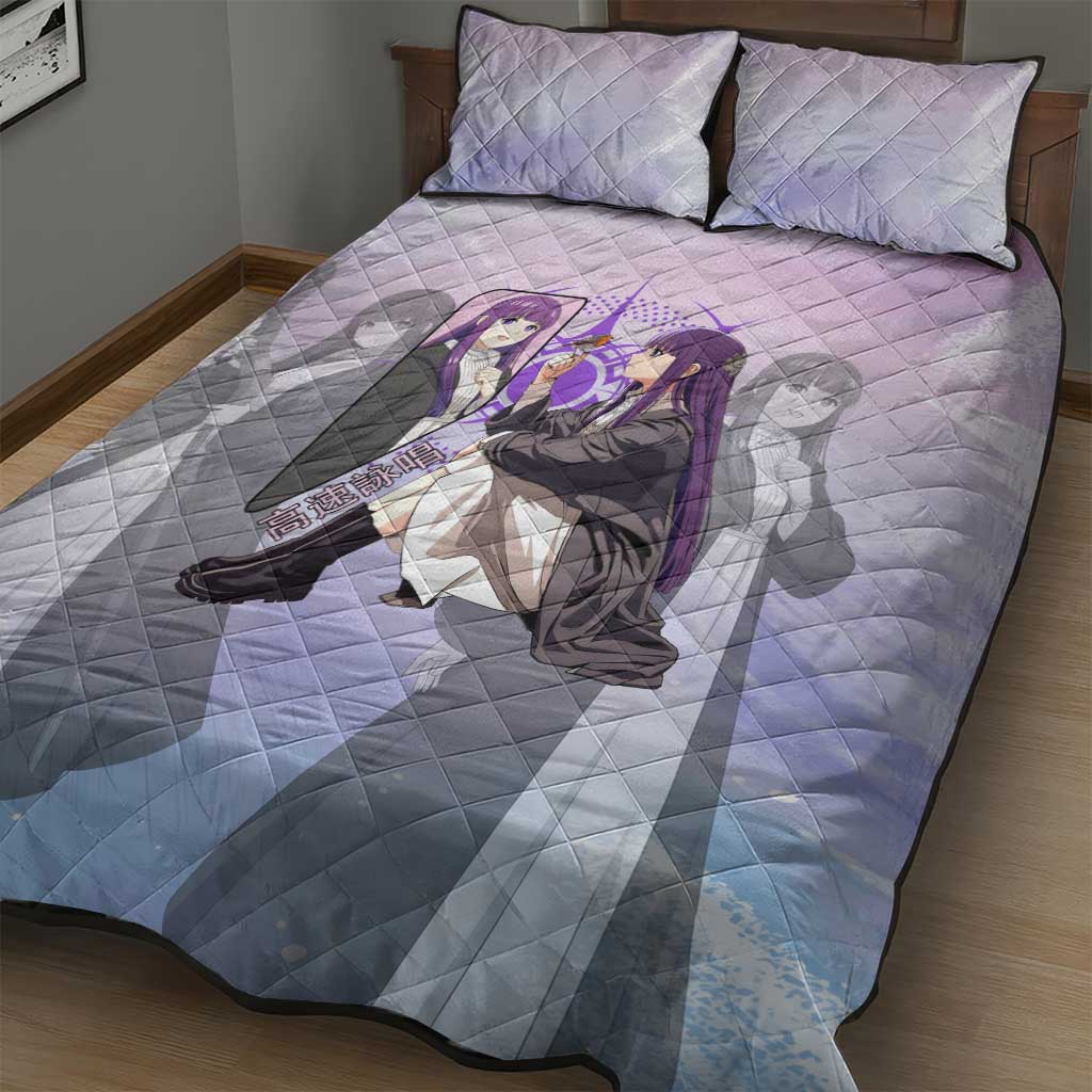 Fern Frieren Beyond Journey’s End Quilt Bed Set Anime Pastel Aesthetic