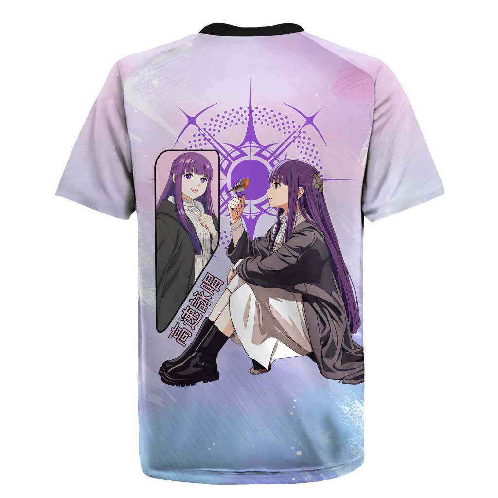 Fern Frieren Beyond Journey’s End Rugby Jersey Anime Pastel Aesthetic