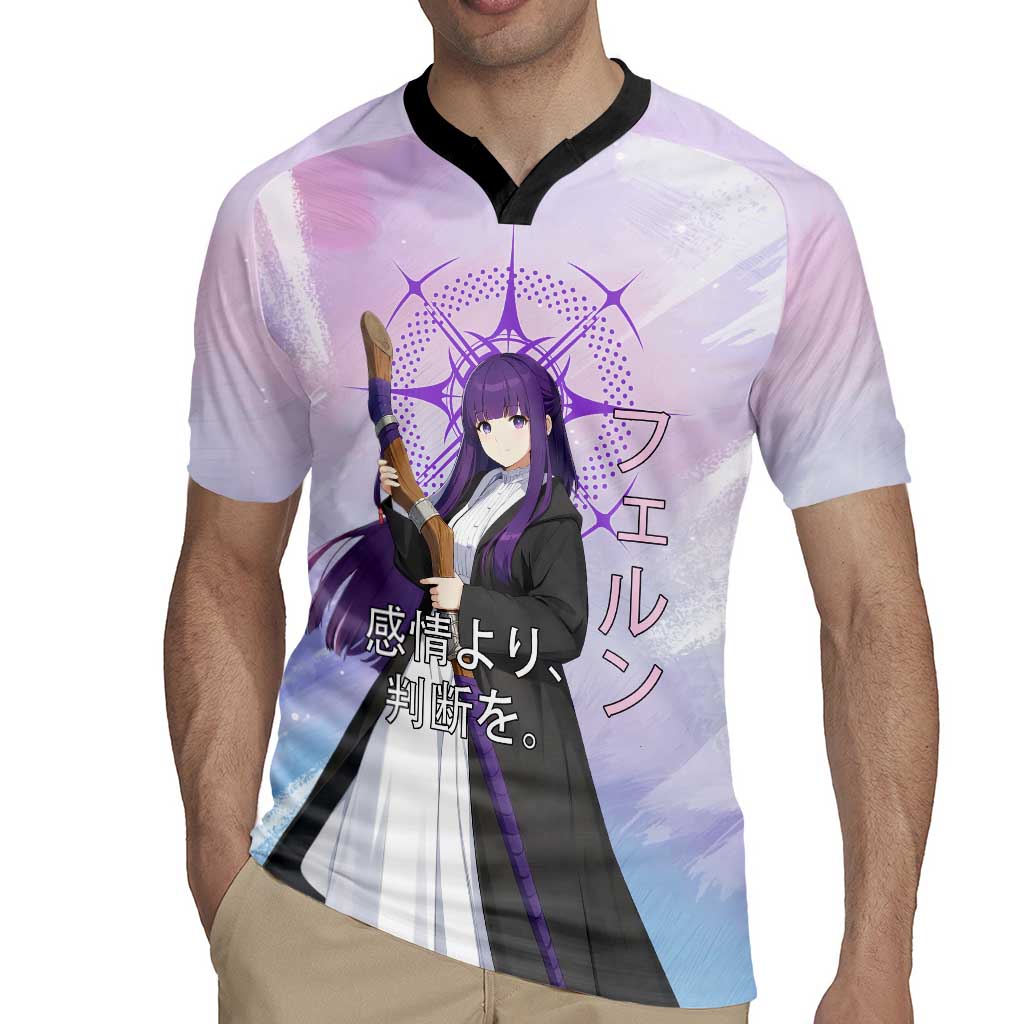 Fern Frieren Beyond Journey’s End Rugby Jersey Anime Pastel Aesthetic