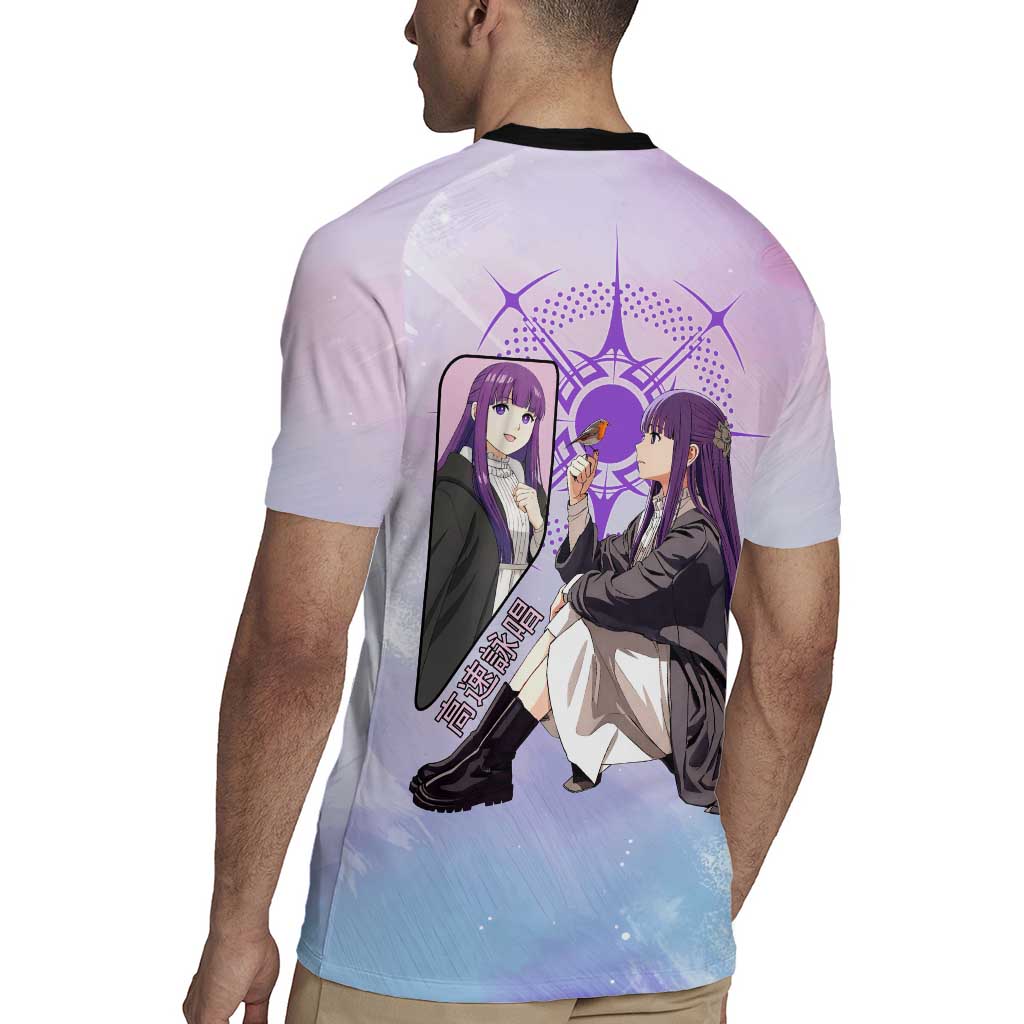 Fern Frieren Beyond Journey’s End Rugby Jersey Anime Pastel Aesthetic