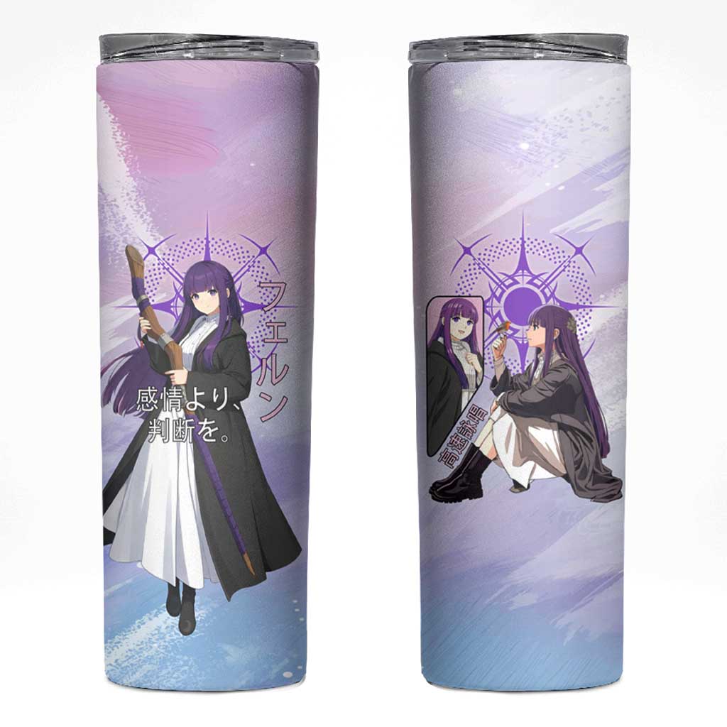 Fern Frieren Beyond Journey’s End Skinny Tumbler Anime Pastel Aesthetic