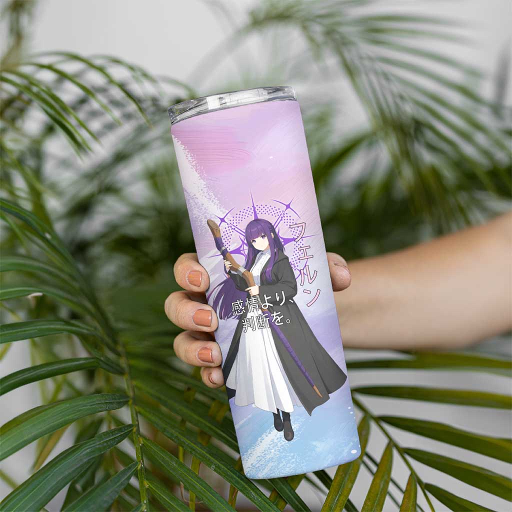 Fern Frieren Beyond Journey’s End Skinny Tumbler Anime Pastel Aesthetic