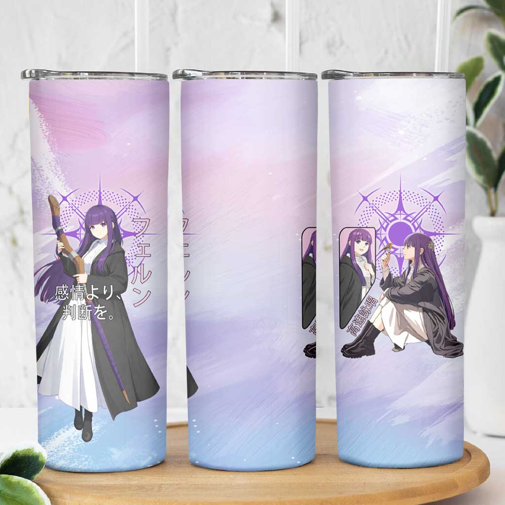 Fern Frieren Beyond Journey’s End Skinny Tumbler Anime Pastel Aesthetic