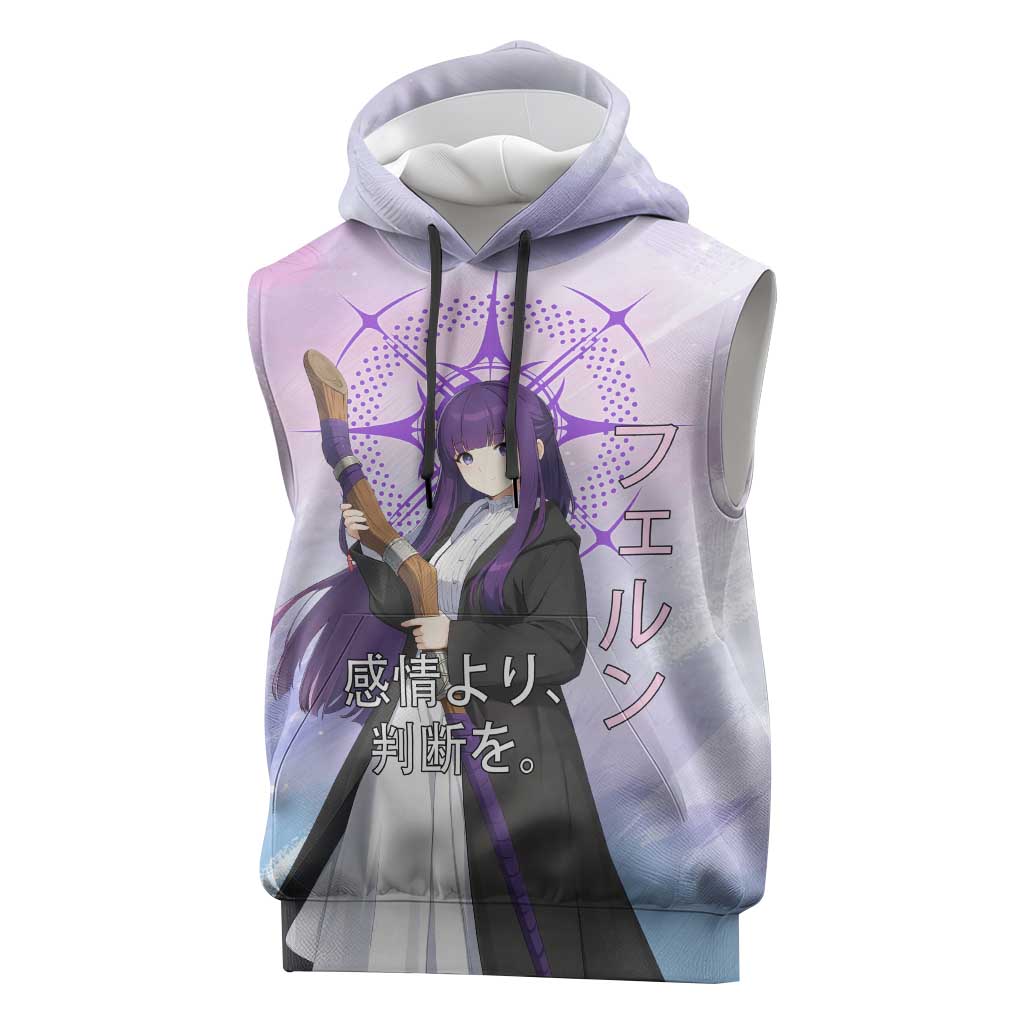 Fern Frieren Beyond Journey’s End Sleeveless Hoodie Anime Pastel Aesthetic