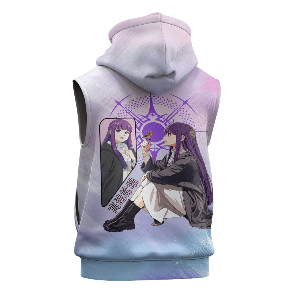Fern Frieren Beyond Journey’s End Sleeveless Hoodie Anime Pastel Aesthetic