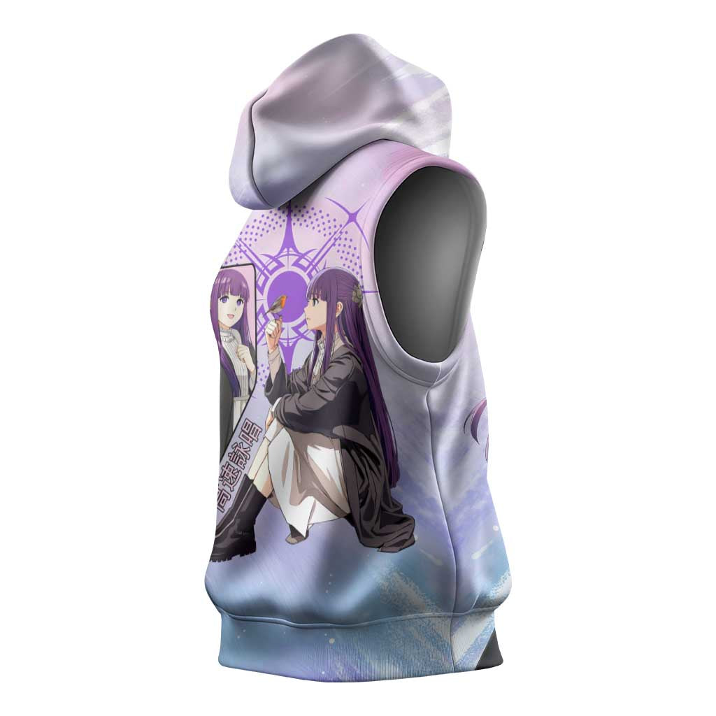 Fern Frieren Beyond Journey’s End Sleeveless Hoodie Anime Pastel Aesthetic