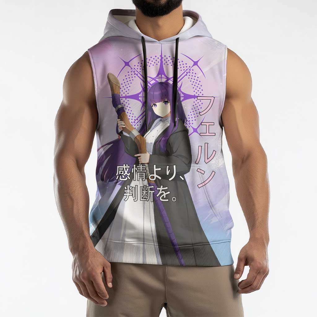 Fern Frieren Beyond Journey’s End Sleeveless Hoodie Anime Pastel Aesthetic