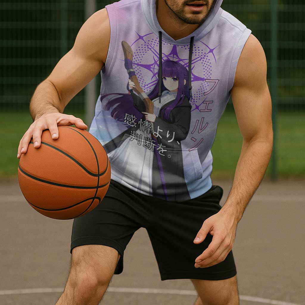 Fern Frieren Beyond Journey’s End Sleeveless Hoodie Anime Pastel Aesthetic