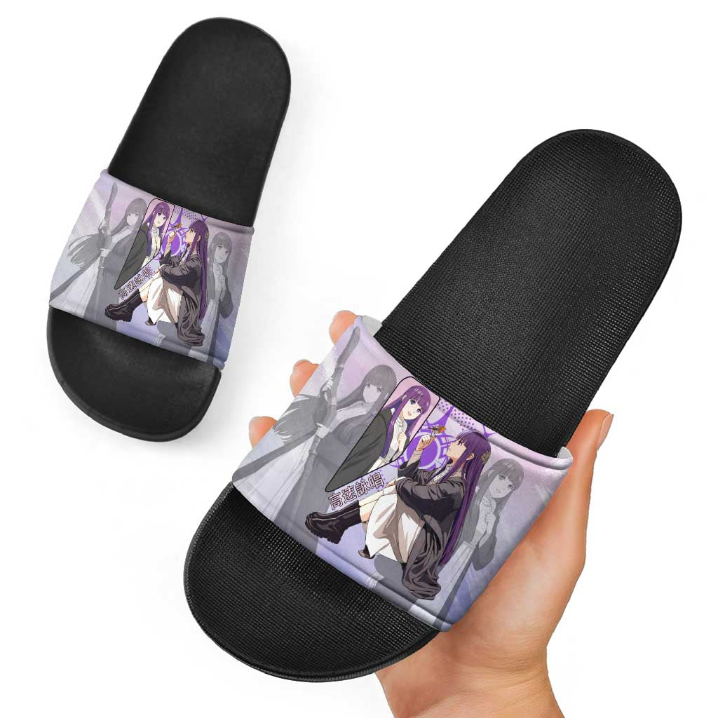 Fern Frieren Beyond Journey’s End Slide Sandals Anime Pastel Aesthetic