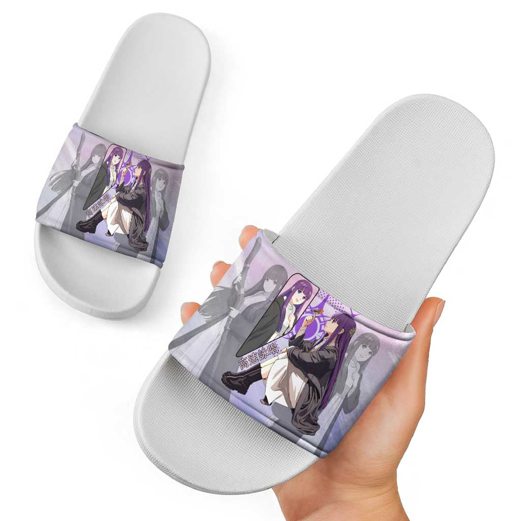 Fern Frieren Beyond Journey’s End Slide Sandals Anime Pastel Aesthetic