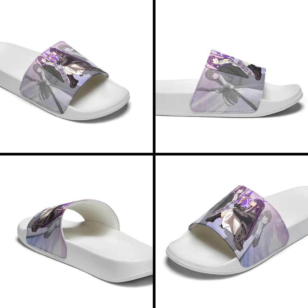 Fern Frieren Beyond Journey’s End Slide Sandals Anime Pastel Aesthetic