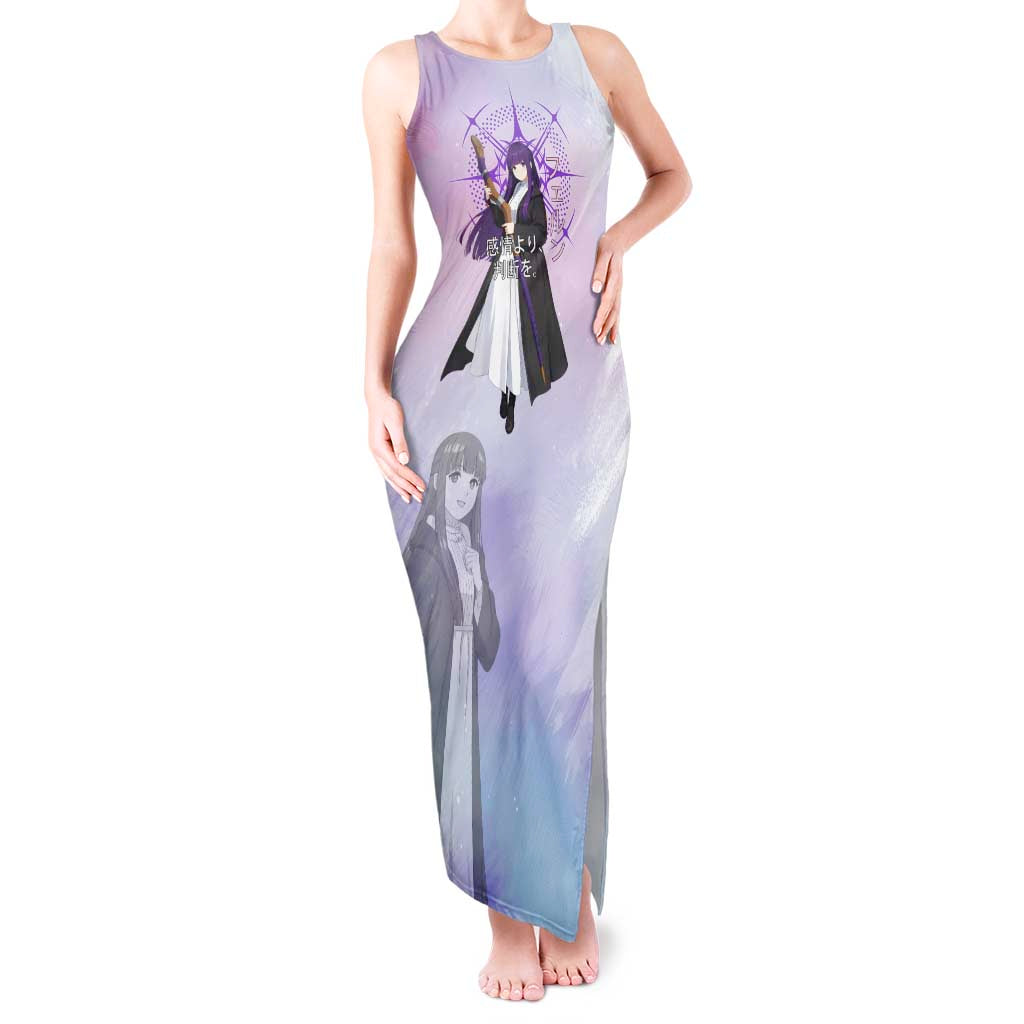 Fern Frieren Beyond Journey’s End Tank Maxi Dress Anime Pastel Aesthetic