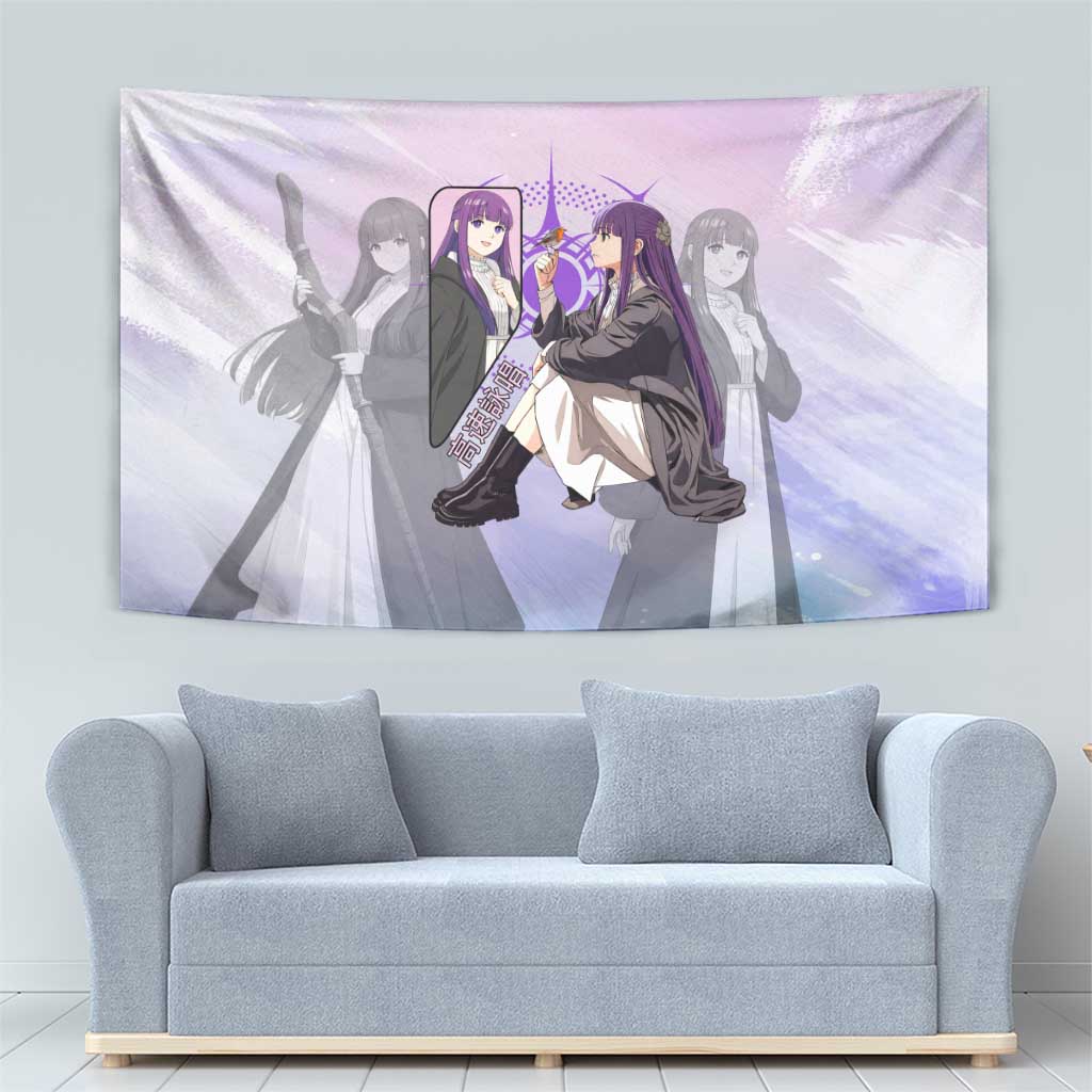 Fern Frieren Beyond Journey’s End Tapestry Anime Pastel Aesthetic