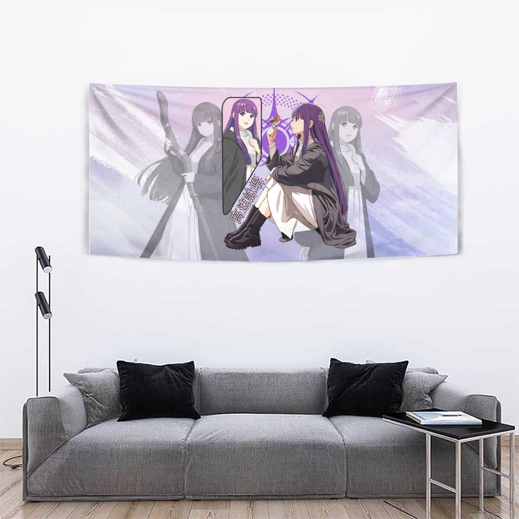 Fern Frieren Beyond Journey’s End Tapestry Anime Pastel Aesthetic