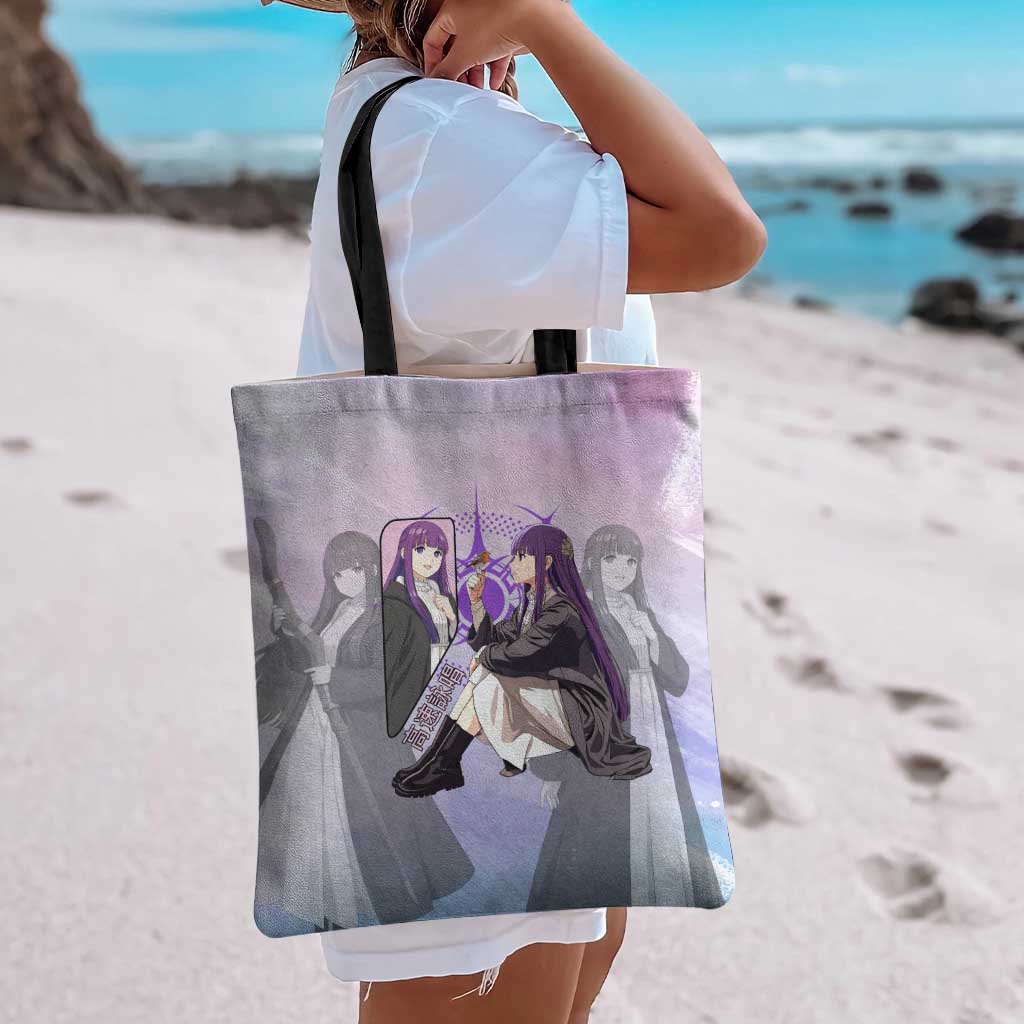 Fern Frieren Beyond Journey’s End Tote Bag Anime Pastel Aesthetic