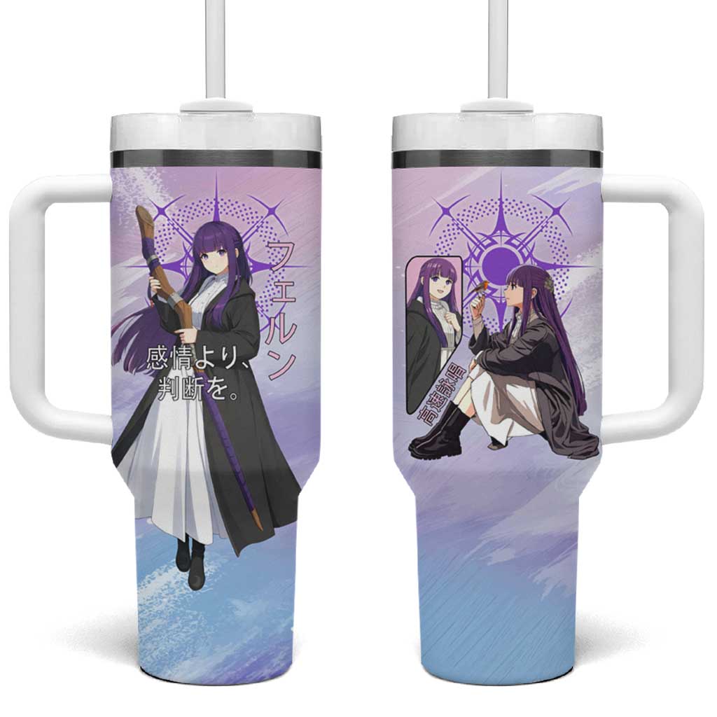 Fern Frieren Beyond Journey’s End Tumbler With Handle Anime Pastel Aesthetic