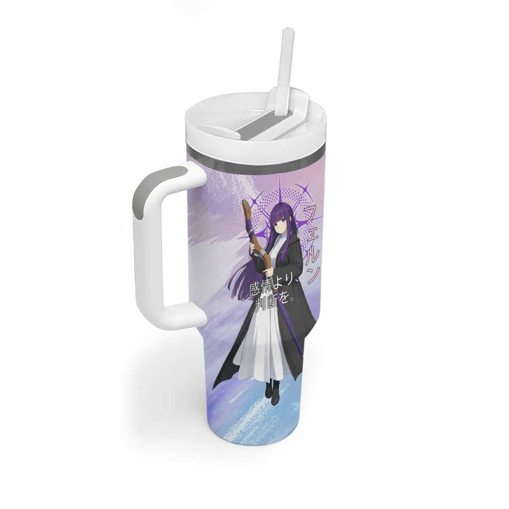 Fern Frieren Beyond Journey’s End Tumbler With Handle Anime Pastel Aesthetic