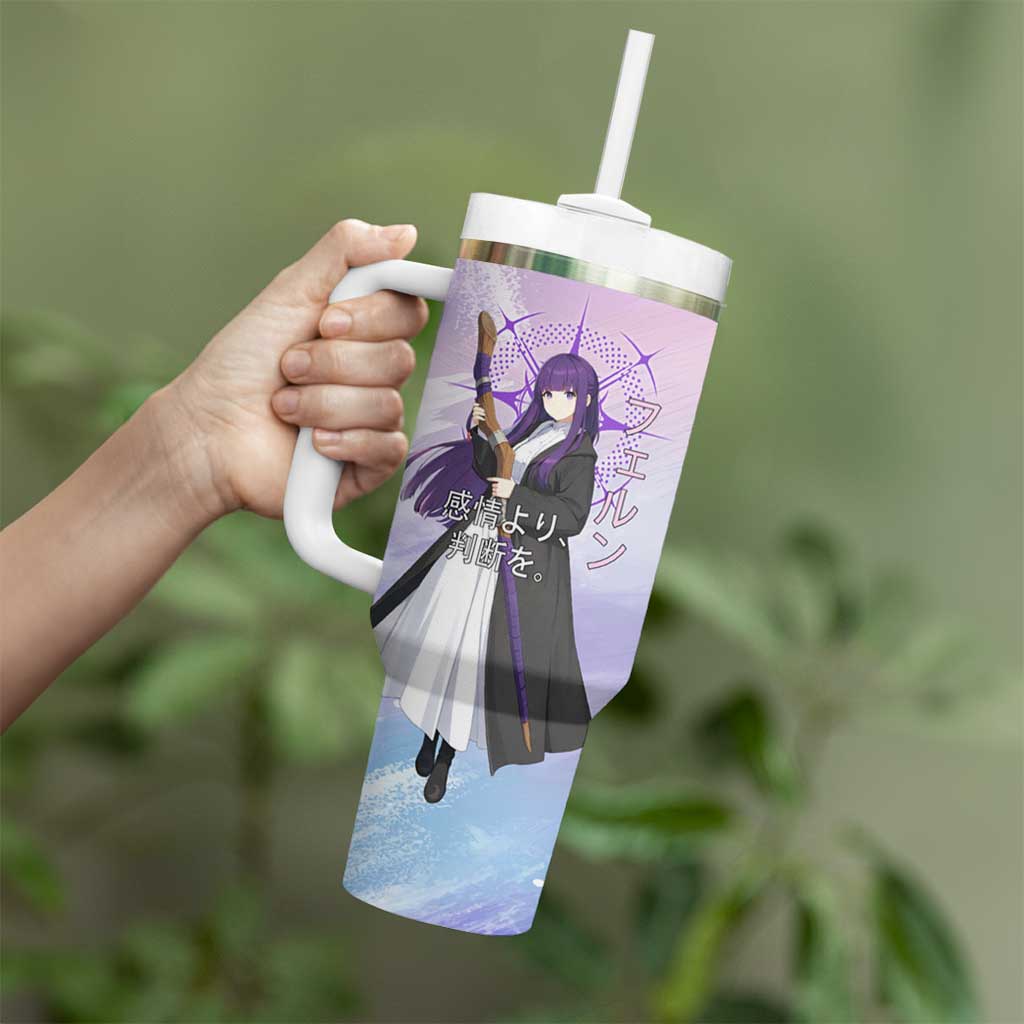 Fern Frieren Beyond Journey’s End Tumbler With Handle Anime Pastel Aesthetic