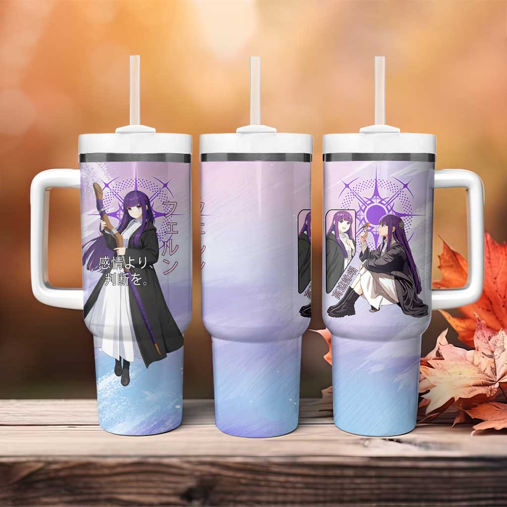 Fern Frieren Beyond Journey’s End Tumbler With Handle Anime Pastel Aesthetic