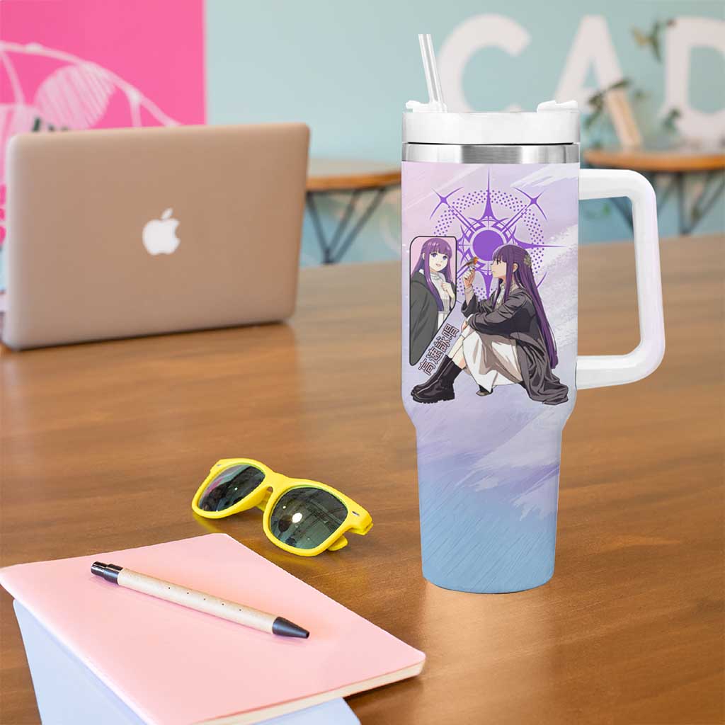 Fern Frieren Beyond Journey’s End Tumbler With Handle Anime Pastel Aesthetic