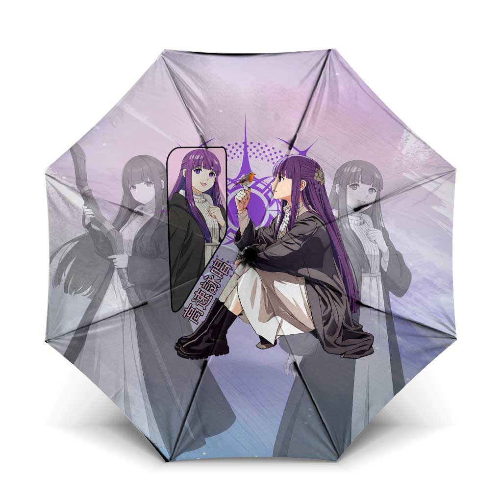 Fern Frieren Beyond Journey’s End Umbrella Anime Pastel Aesthetic