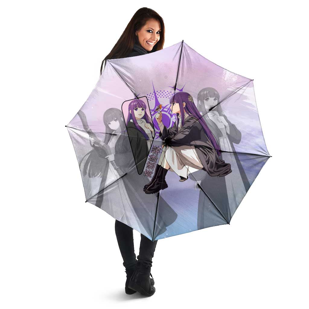 Fern Frieren Beyond Journey’s End Umbrella Anime Pastel Aesthetic