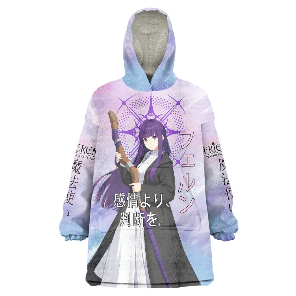 Fern Frieren Beyond Journey’s End Wearable Blanket Hoodie Anime Pastel Aesthetic
