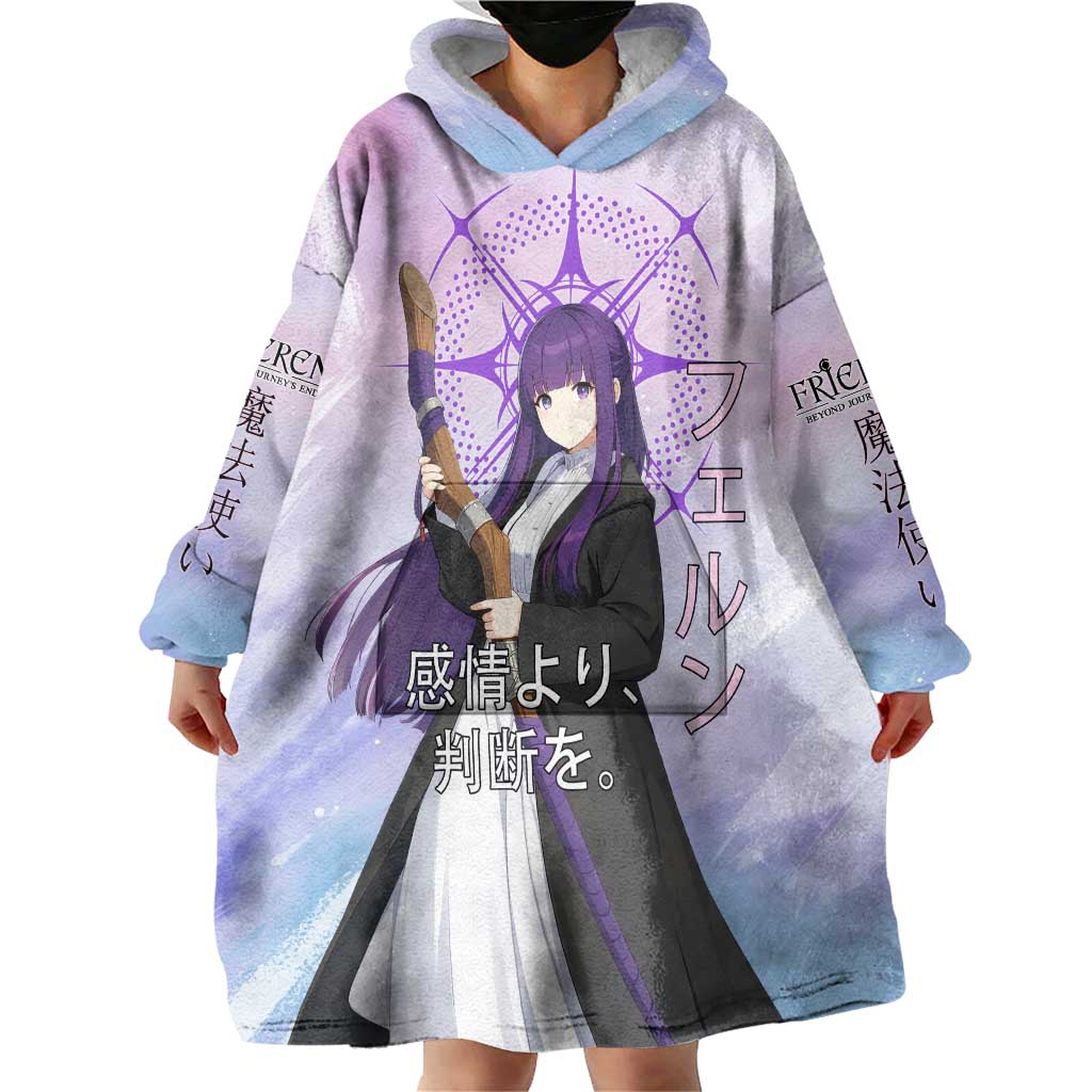 Fern Frieren Beyond Journey’s End Wearable Blanket Hoodie Anime Pastel Aesthetic