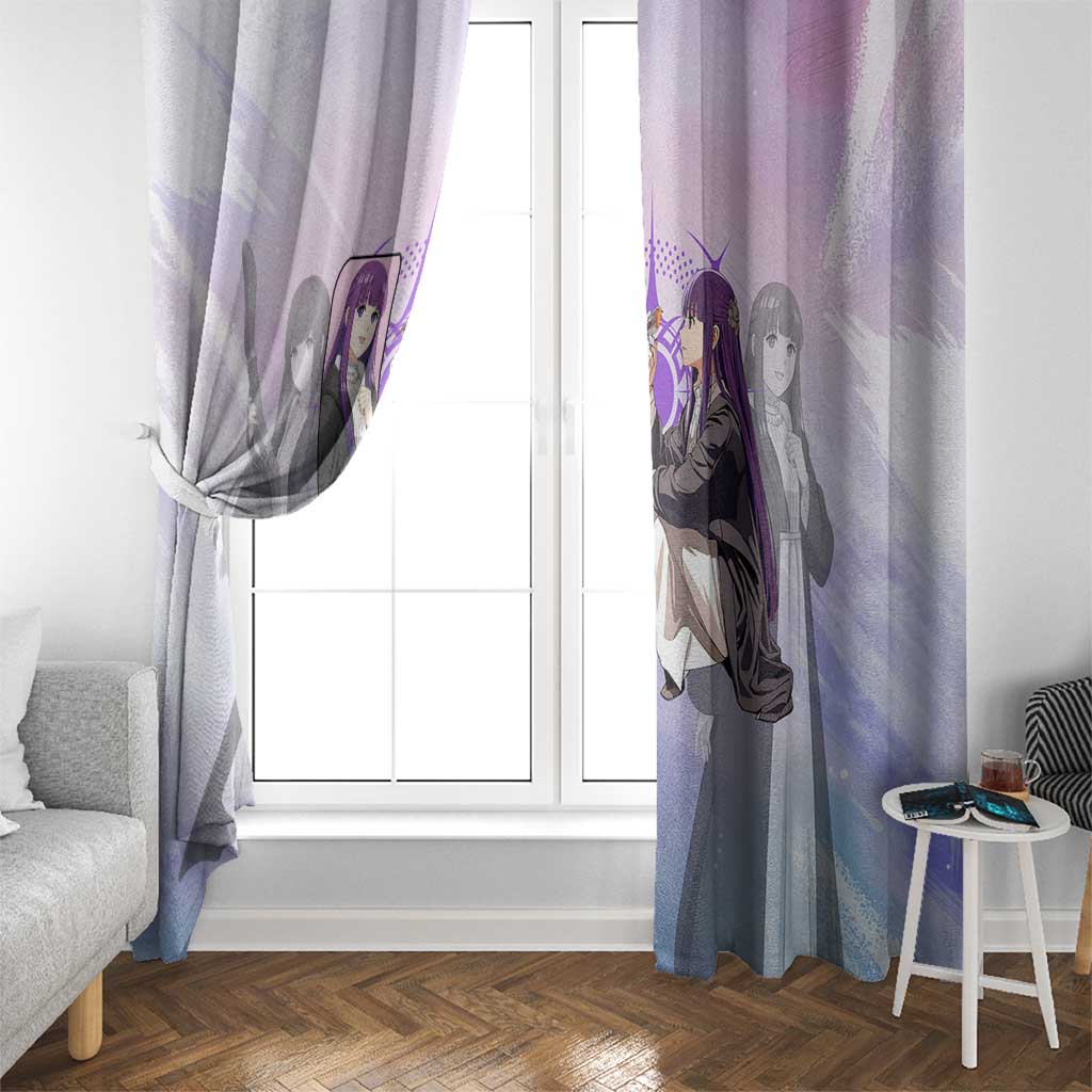 Fern Frieren Beyond Journey’s End Window Curtain Anime Pastel Aesthetic