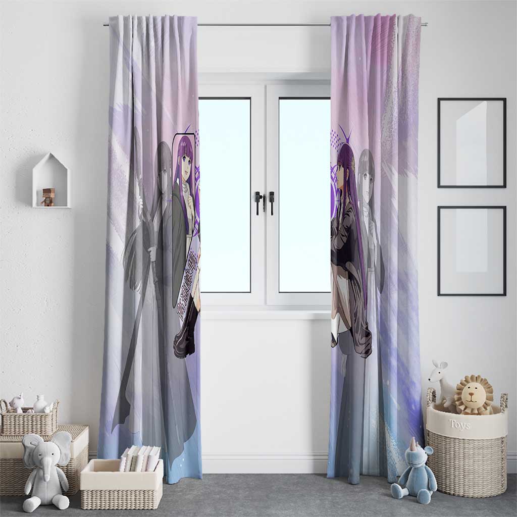 Fern Frieren Beyond Journey’s End Window Curtain Anime Pastel Aesthetic