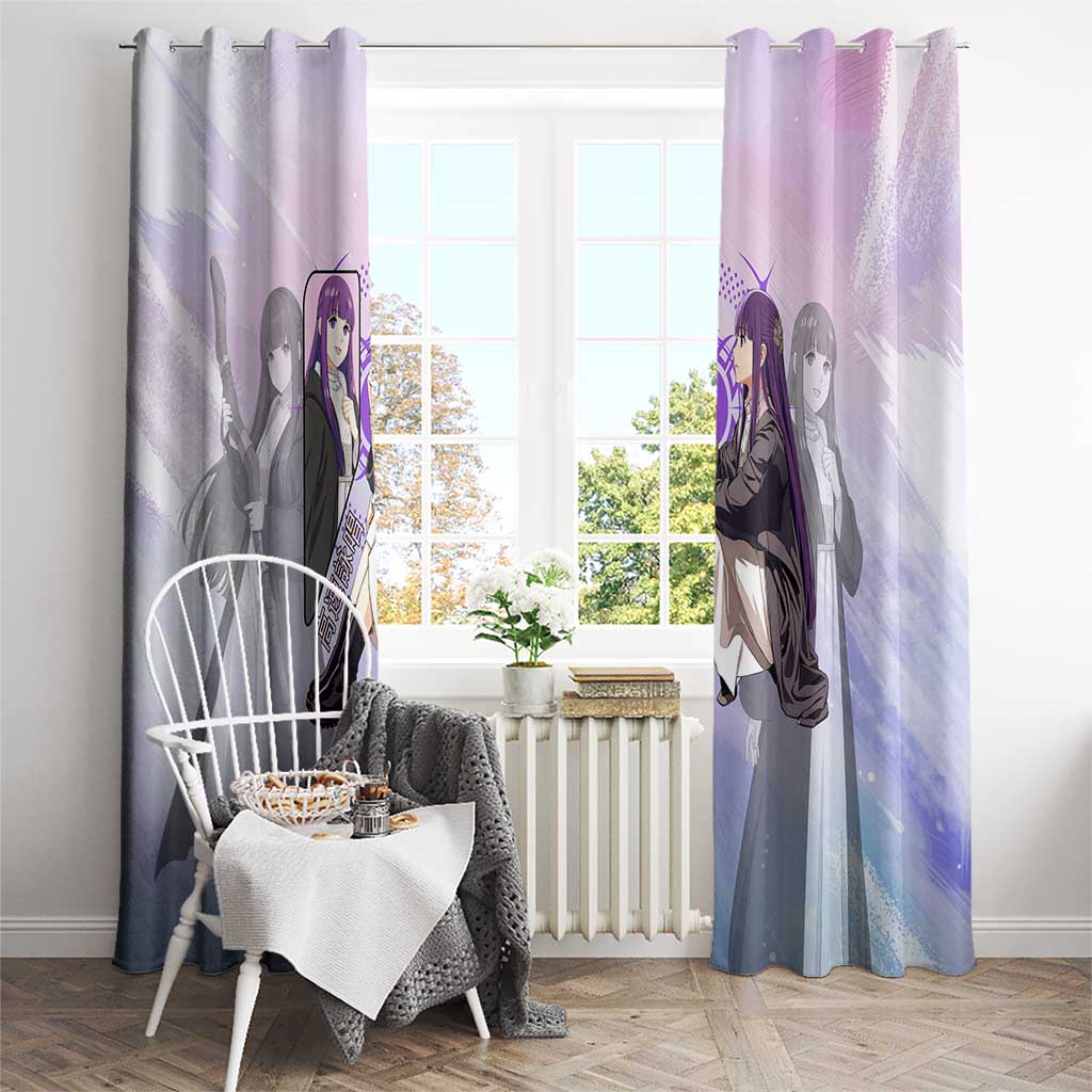 Fern Frieren Beyond Journey’s End Window Curtain Anime Pastel Aesthetic