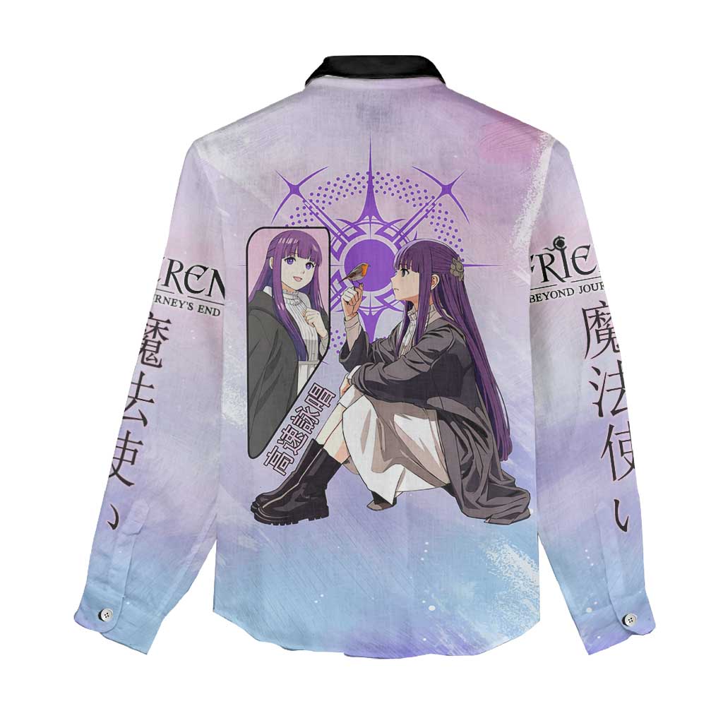 Fern Frieren Beyond Journey’s End Women Casual Shirt Anime Pastel Aesthetic
