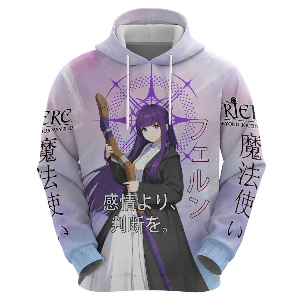 Fern Frieren Beyond Journey’s End Zip Hoodie Anime Pastel Aesthetic