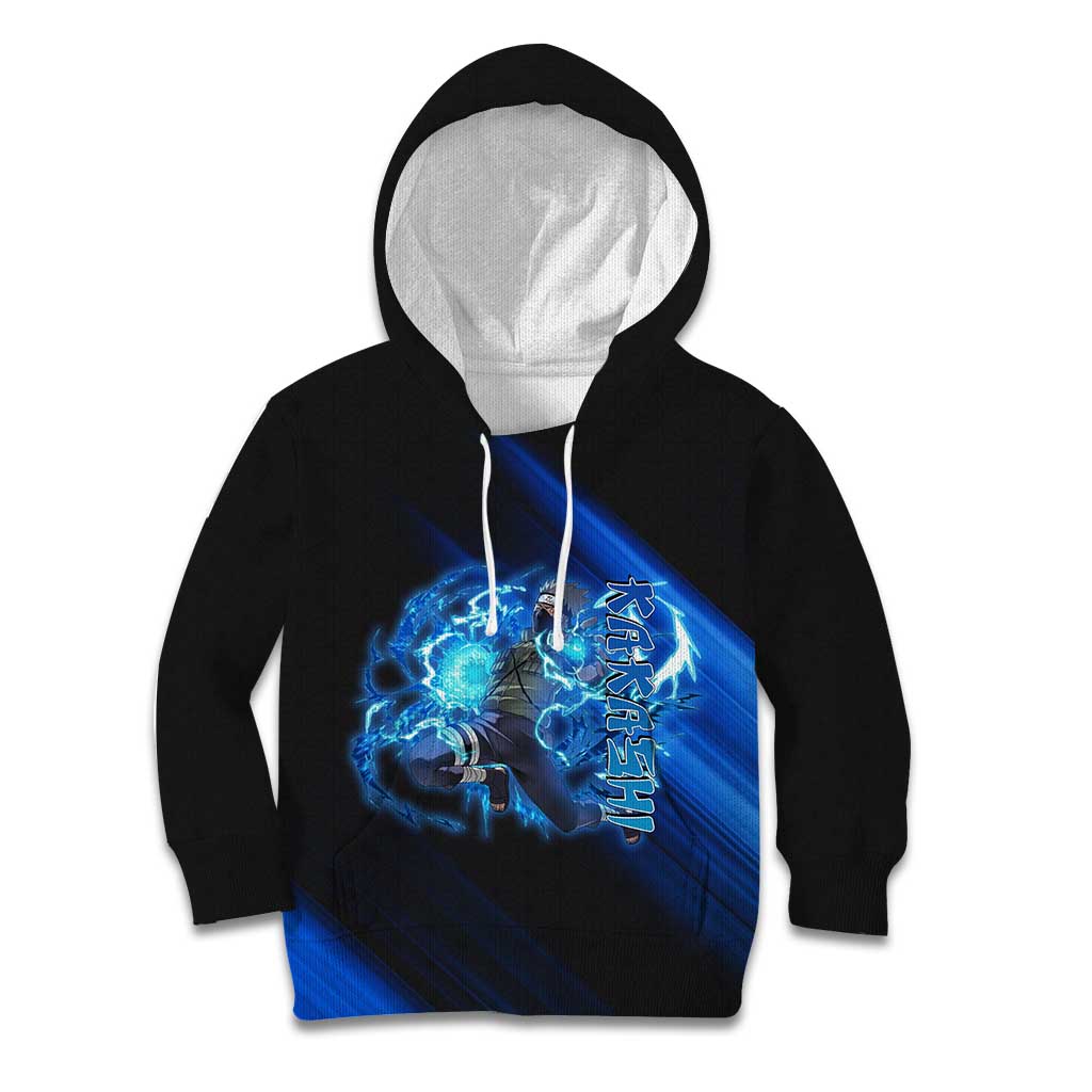 Kakashi Hatake Naruto Kid Hoodie Electric Surge Anime Motion Style