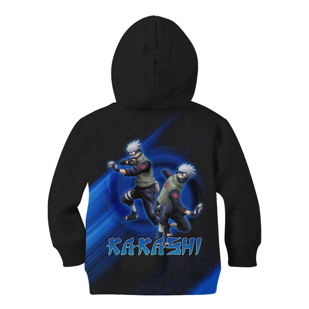 Kakashi Hatake Naruto Kid Hoodie Electric Surge Anime Motion Style