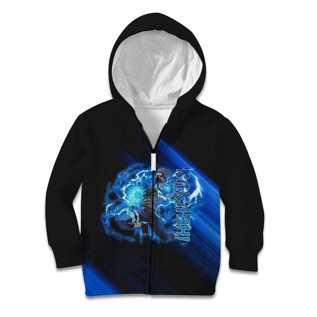 Kakashi Hatake Naruto Kid Hoodie Electric Surge Anime Motion Style