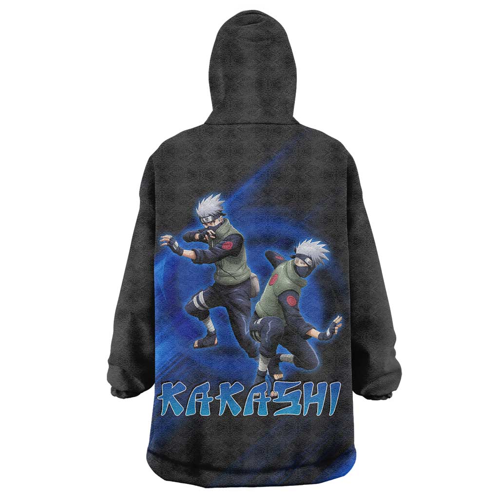 Kakashi Hatake Naruto Wearable Blanket Hoodie Electric Surge Anime Motion Style